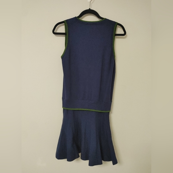 Reformation Navy and Green Mini Dress - Picture 9 of 11